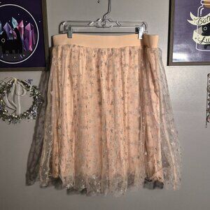 Pink and Silver Stars Skirt